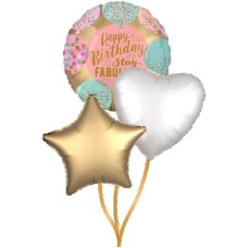 Put together a birthday balloon bunch for her yourself